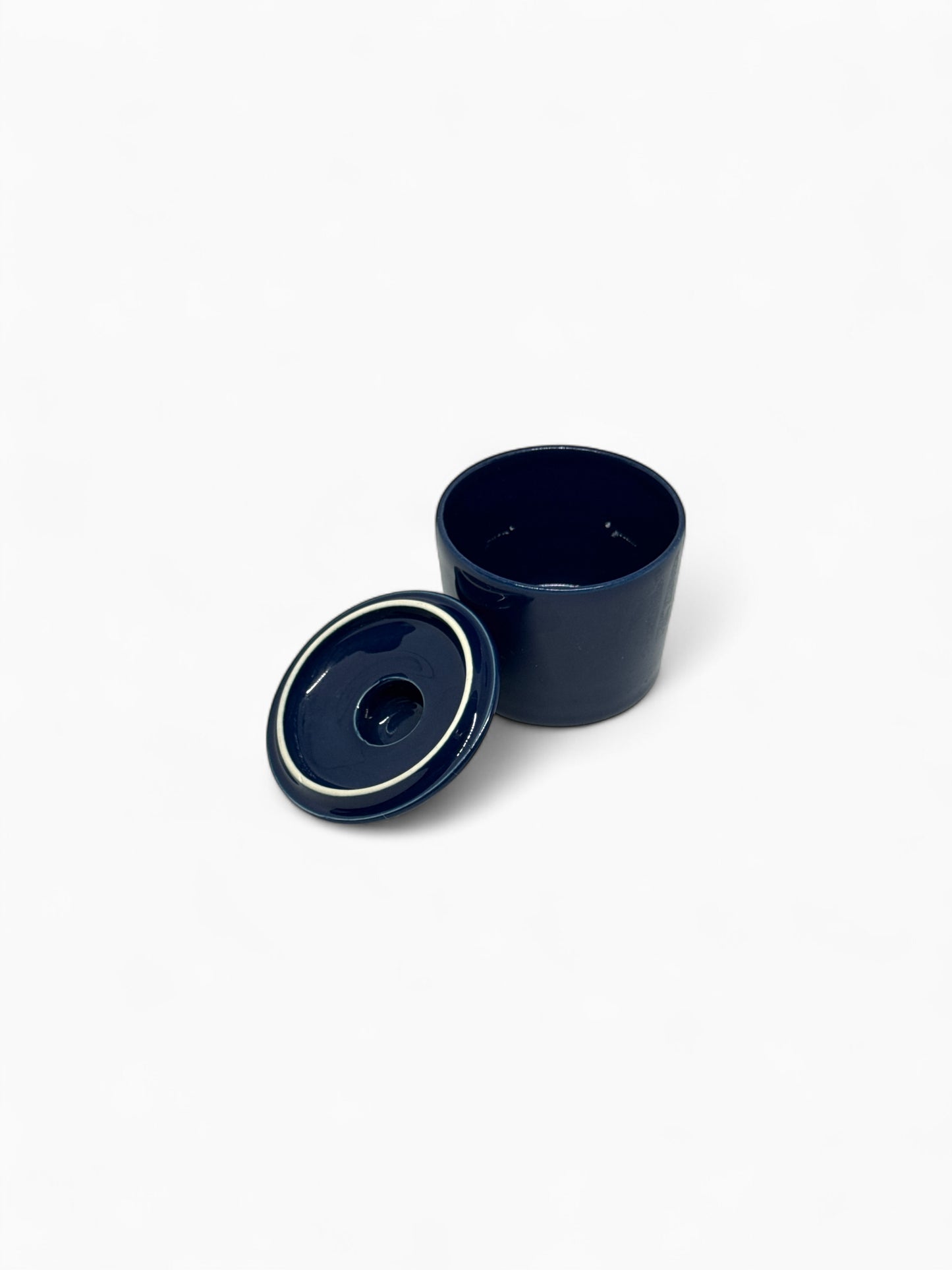 Arabia Teema suikerpot met deksel - blauw
