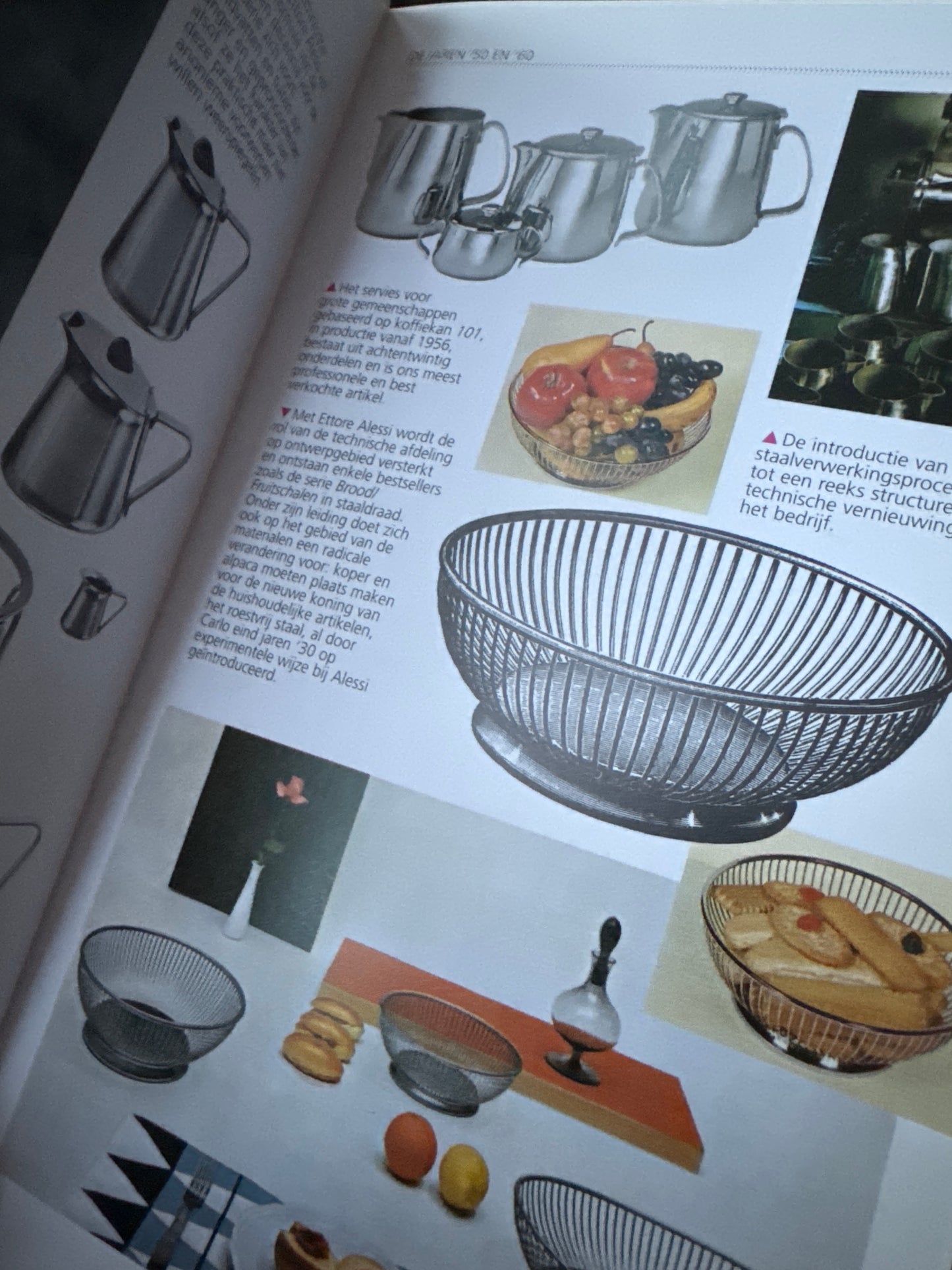 Alessi broodmand / fruitmand van staaldraad