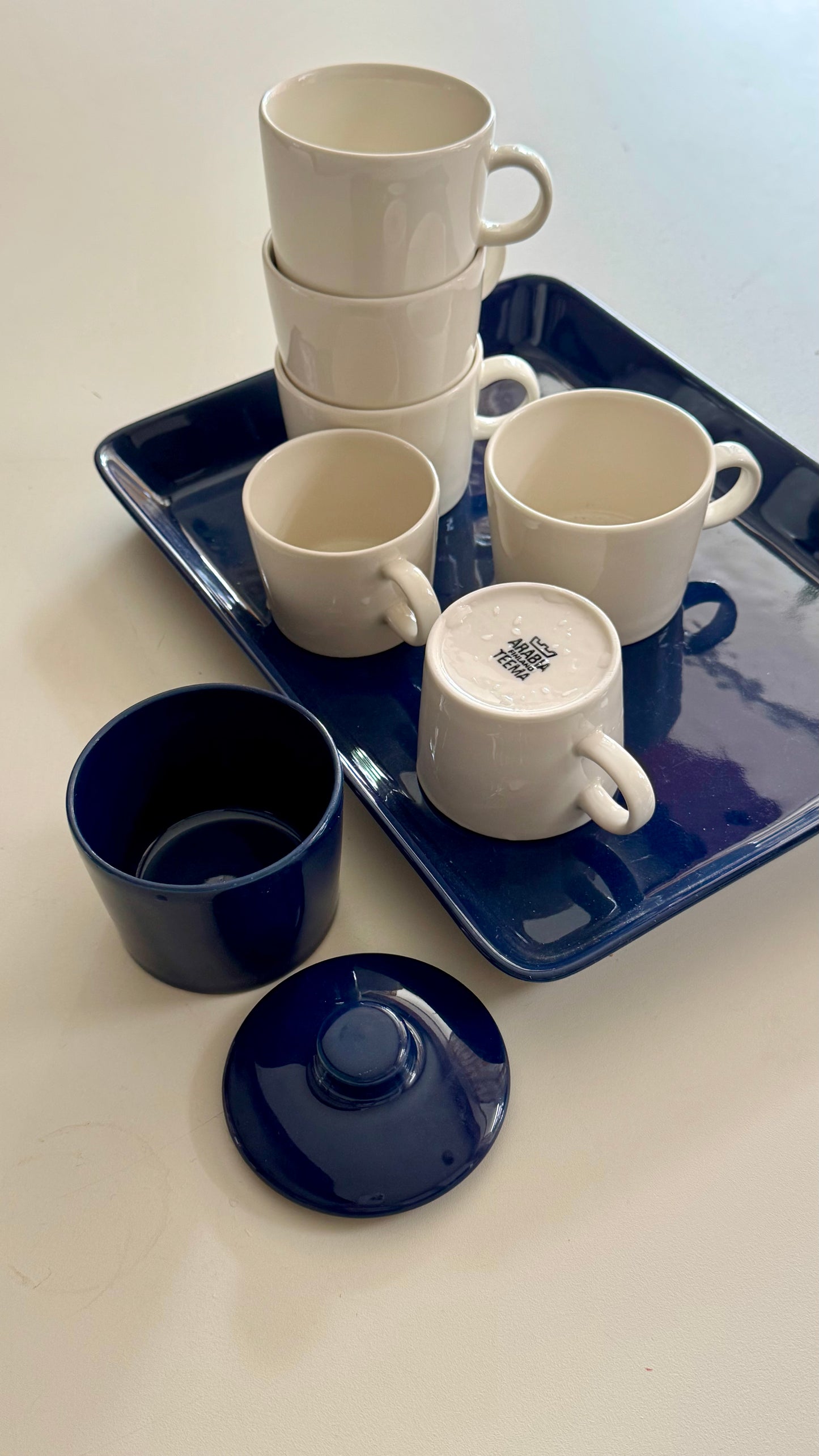 Arabia Teema koffie kopjes door Kaj Franck voor Arabia