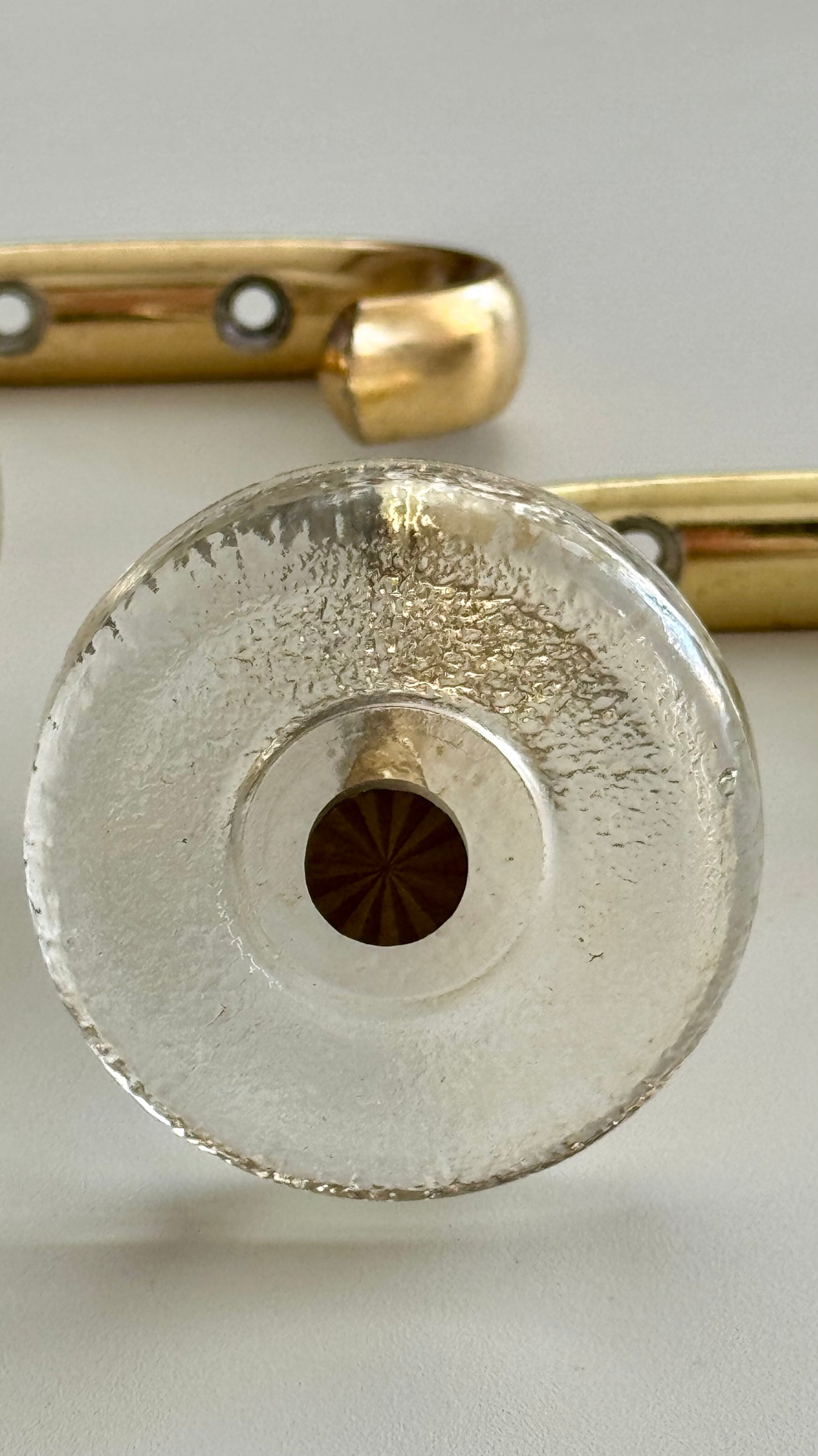 Wand-haken van Glas en aluminium