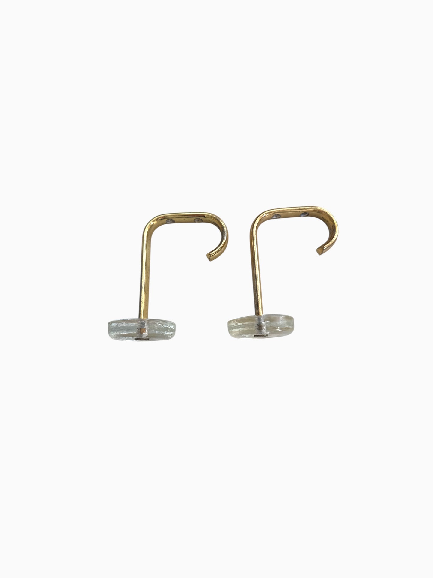 Wand-haken van Glas en aluminium