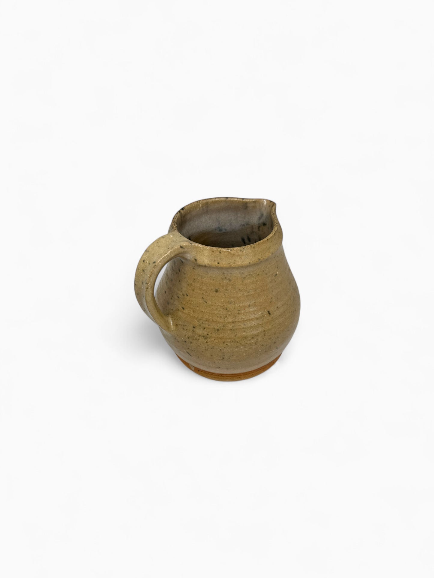 Vintage studio pottery kan – Nederlandse keramiek (gesigneerd)