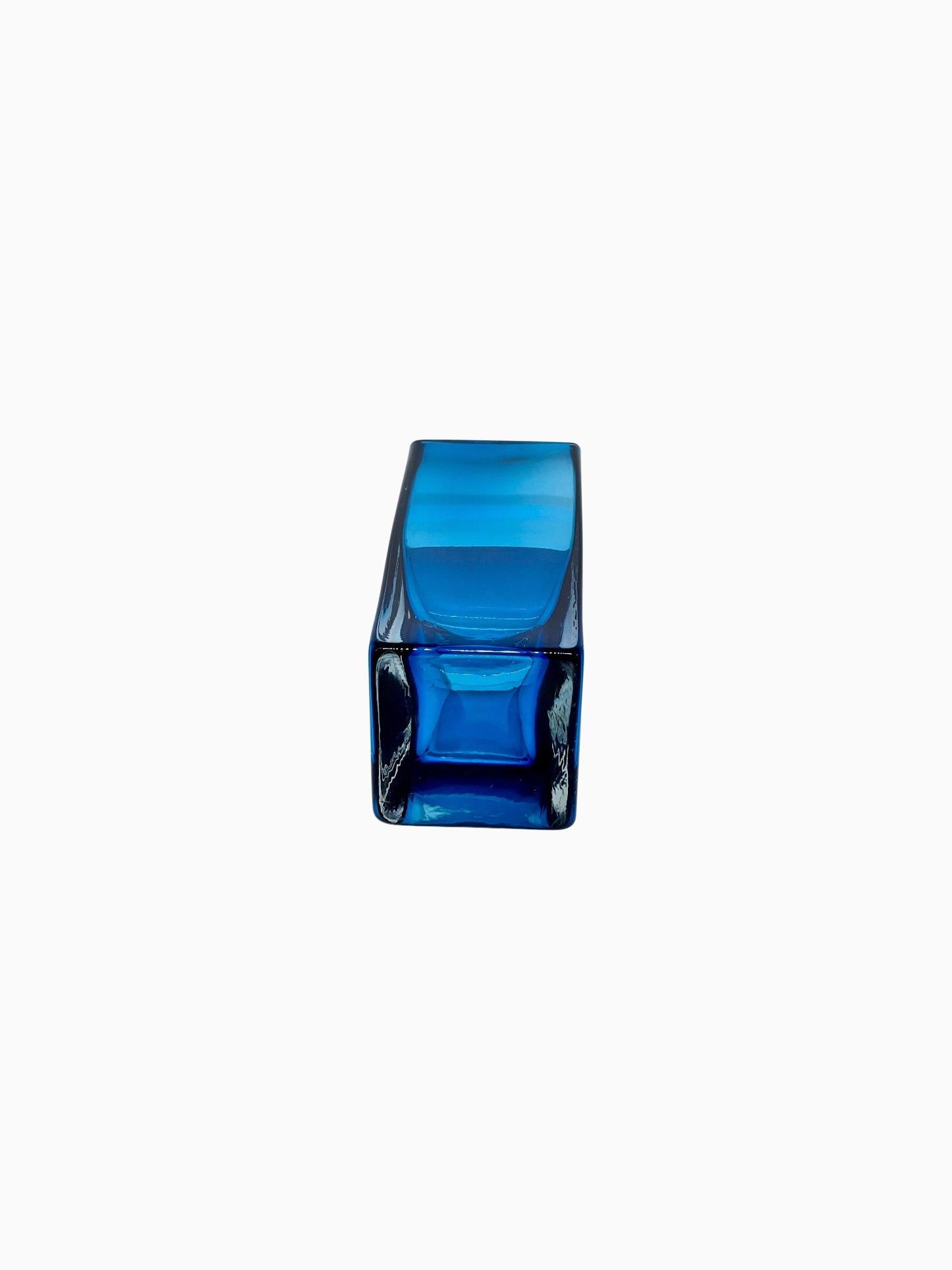 Gral blok-vaas blauw