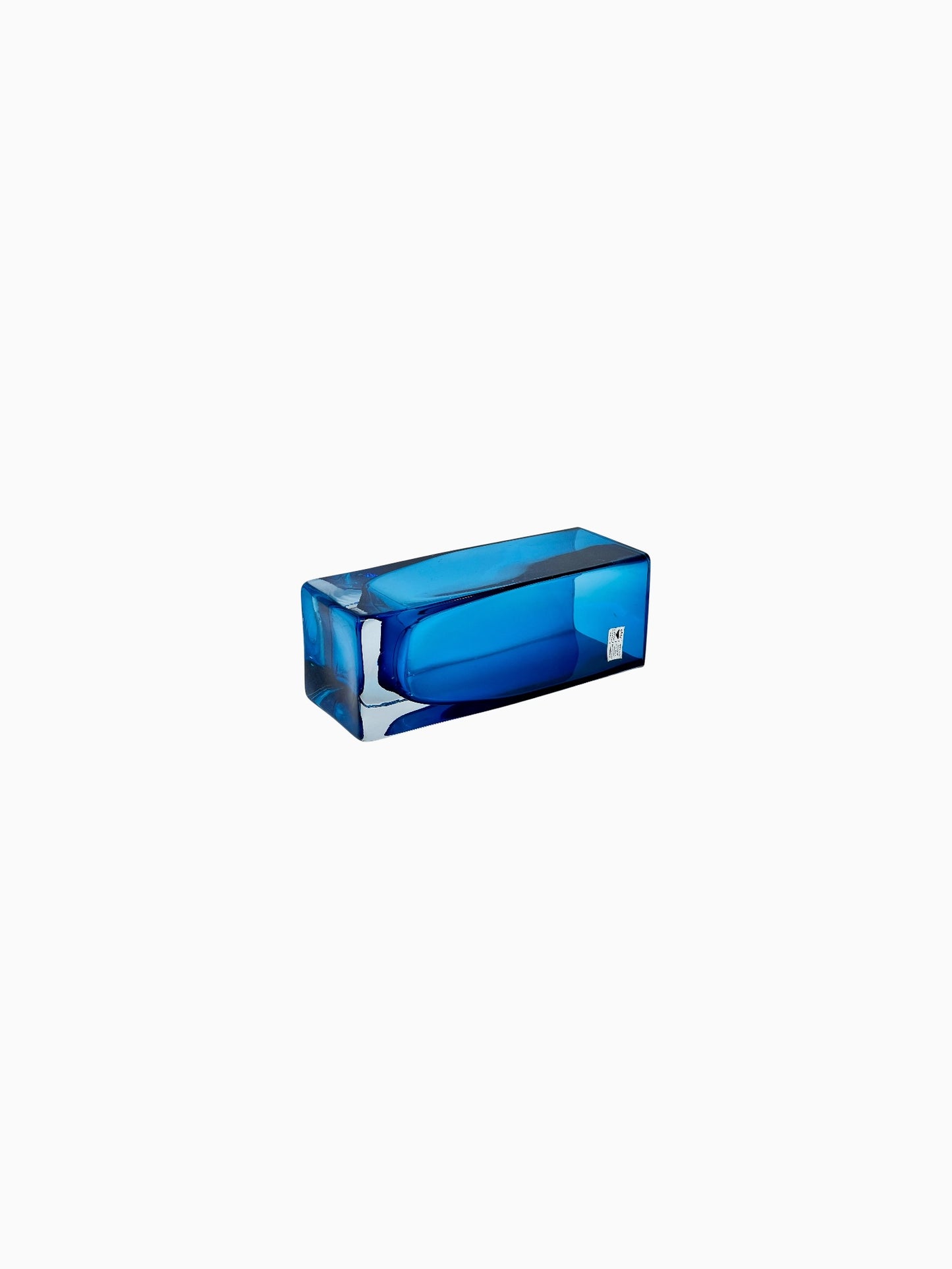 Gral blok-vaas blauw
