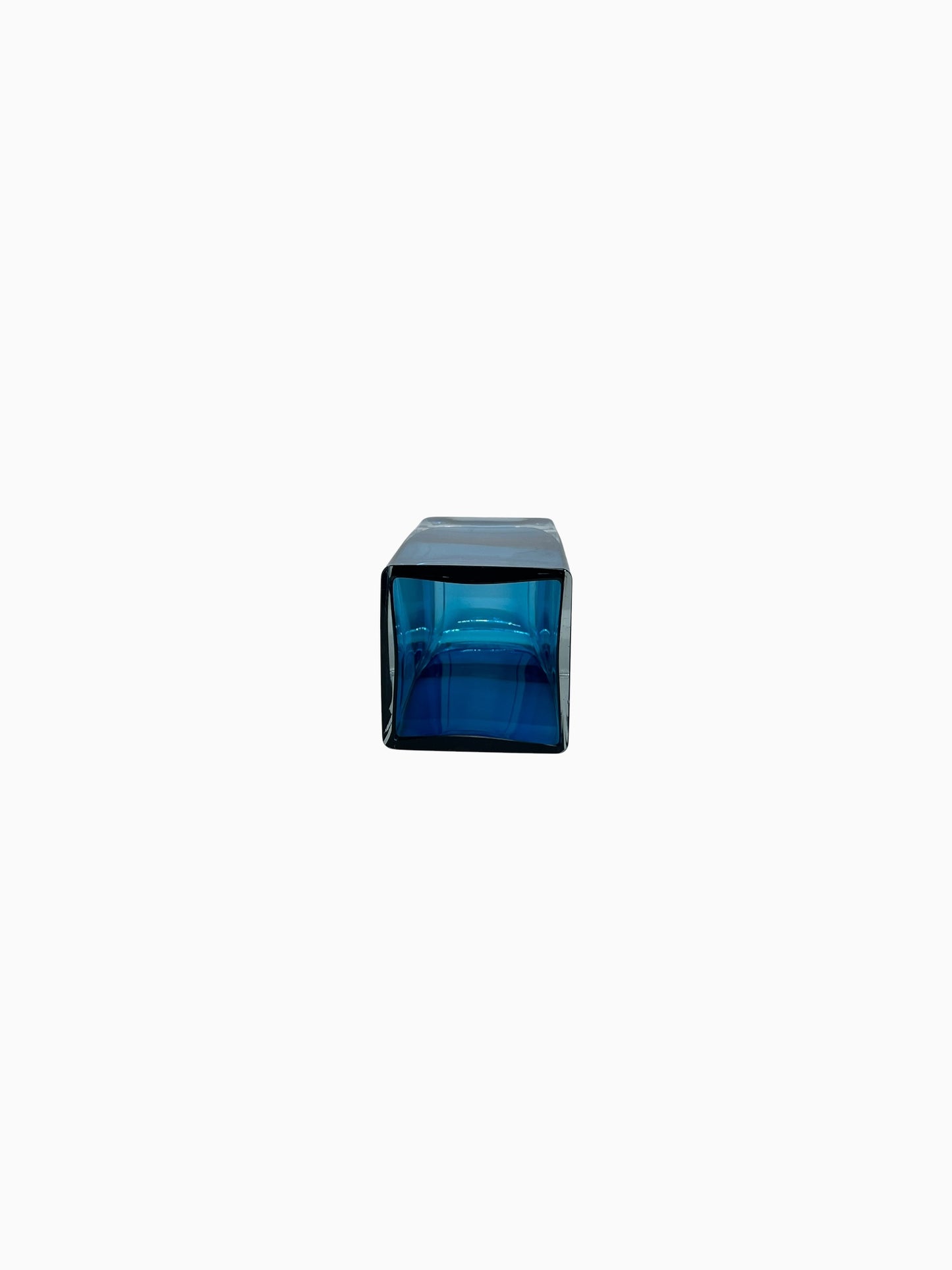 Gral blok-vaas blauw