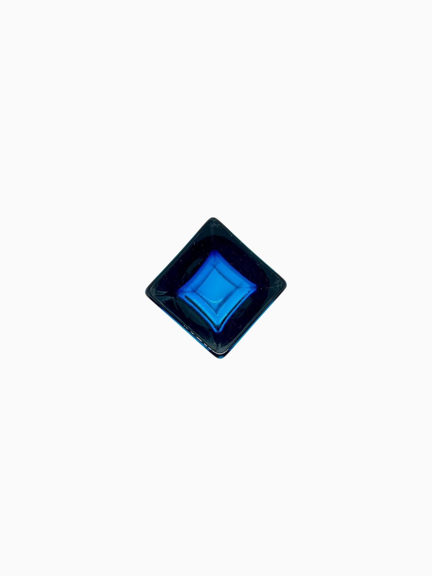 Gral blok-vaas blauw