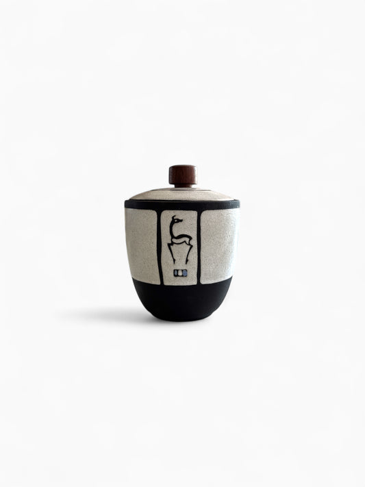 Kees van Moorsel pot met deksel