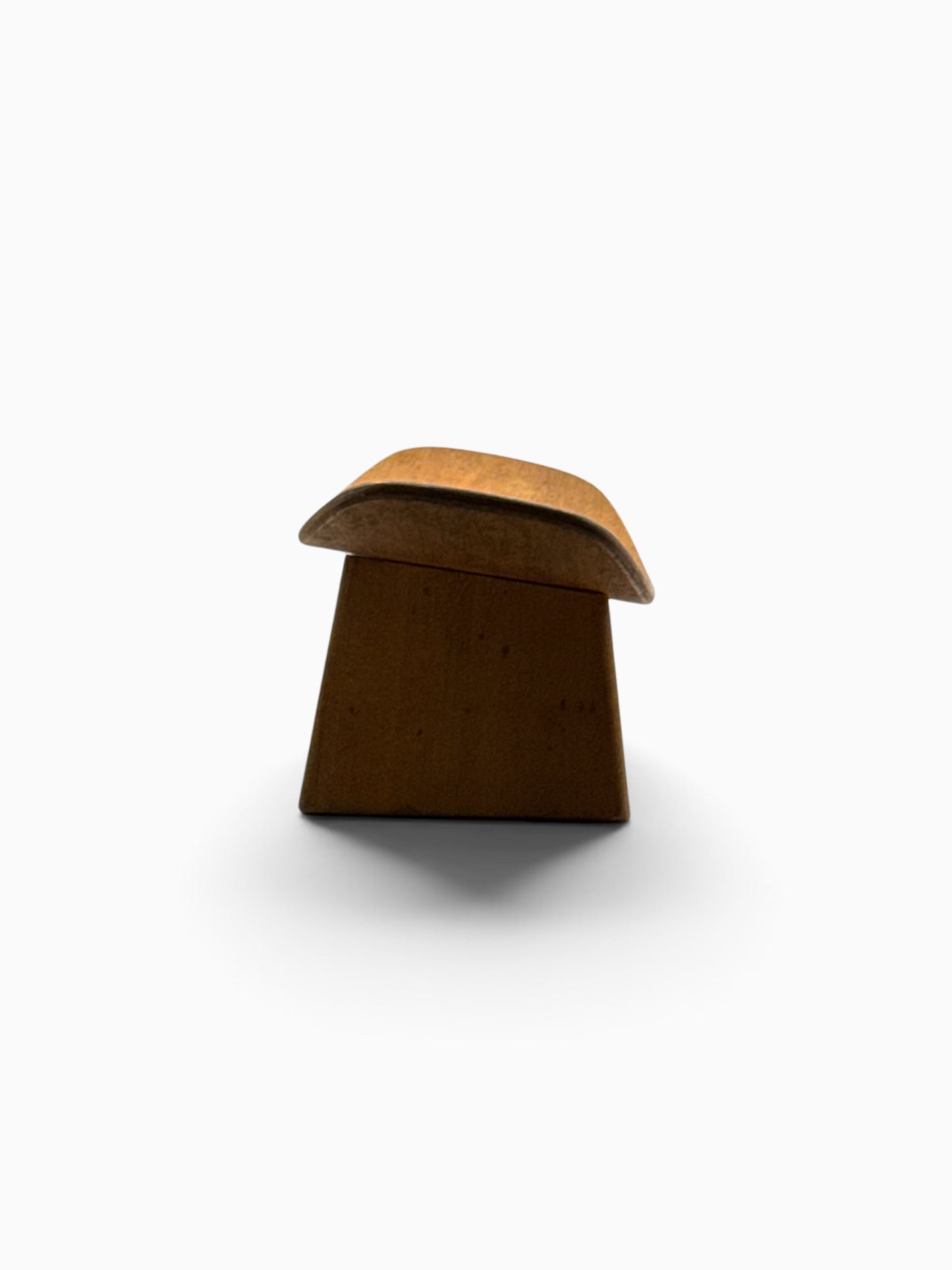 Origineel Alain Gaubert 'Shoggi' Meditatiekrukje – Jaren '80 Design (Massief Hout)