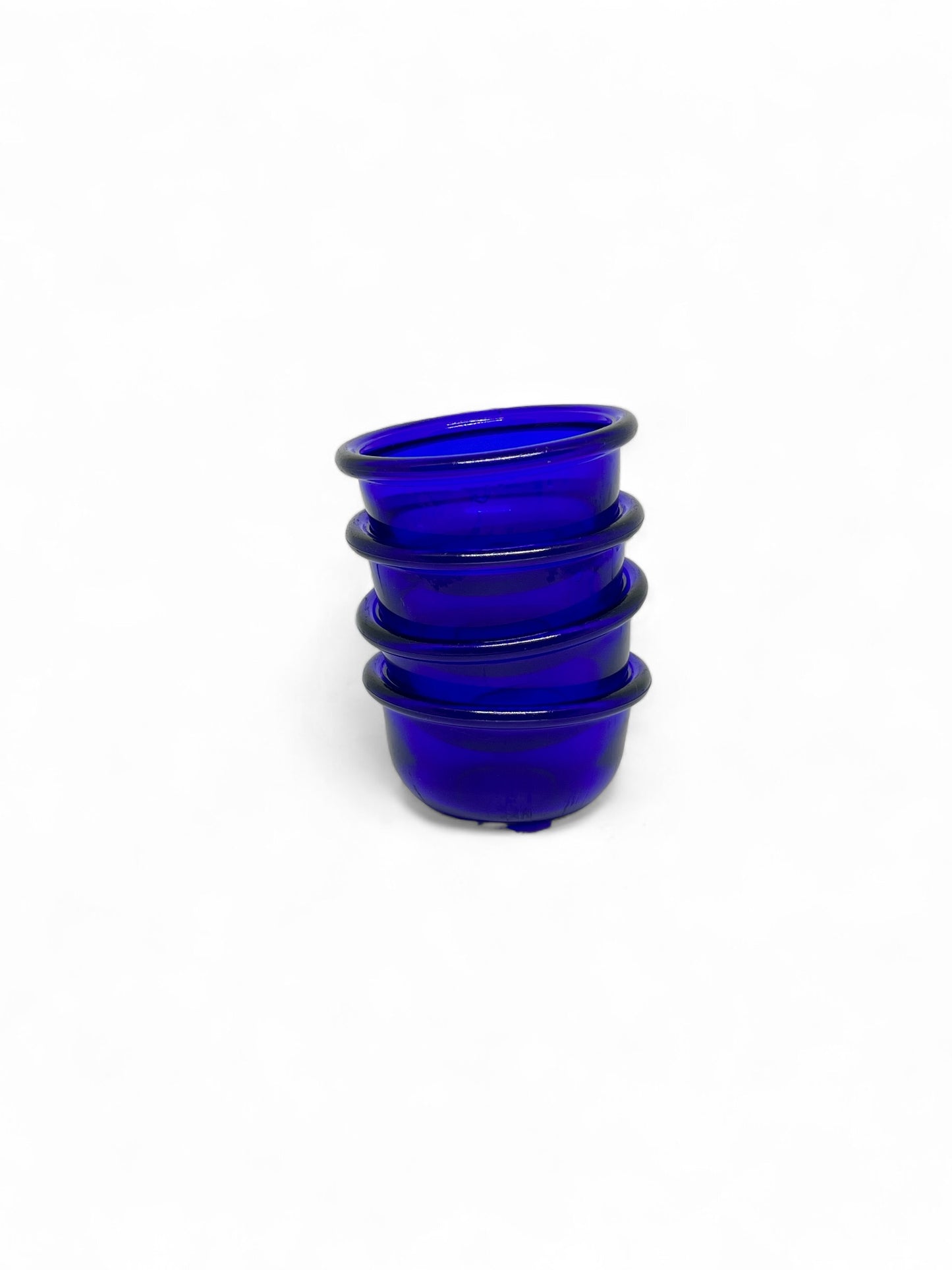 Arabia Finland Luna donkerblauw glas schaaltje