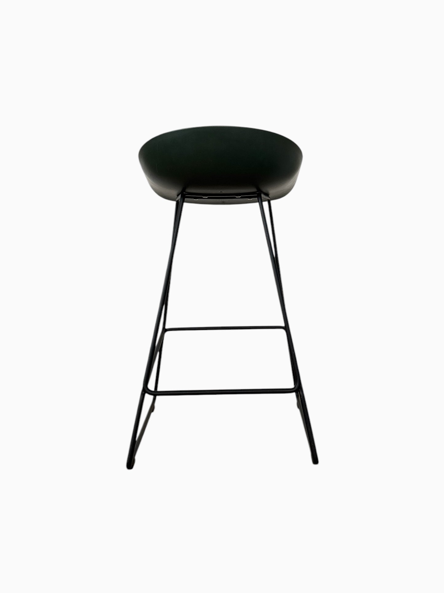 Hay barkruk AAS 38 groen/teal zitting met zwart stalen frame