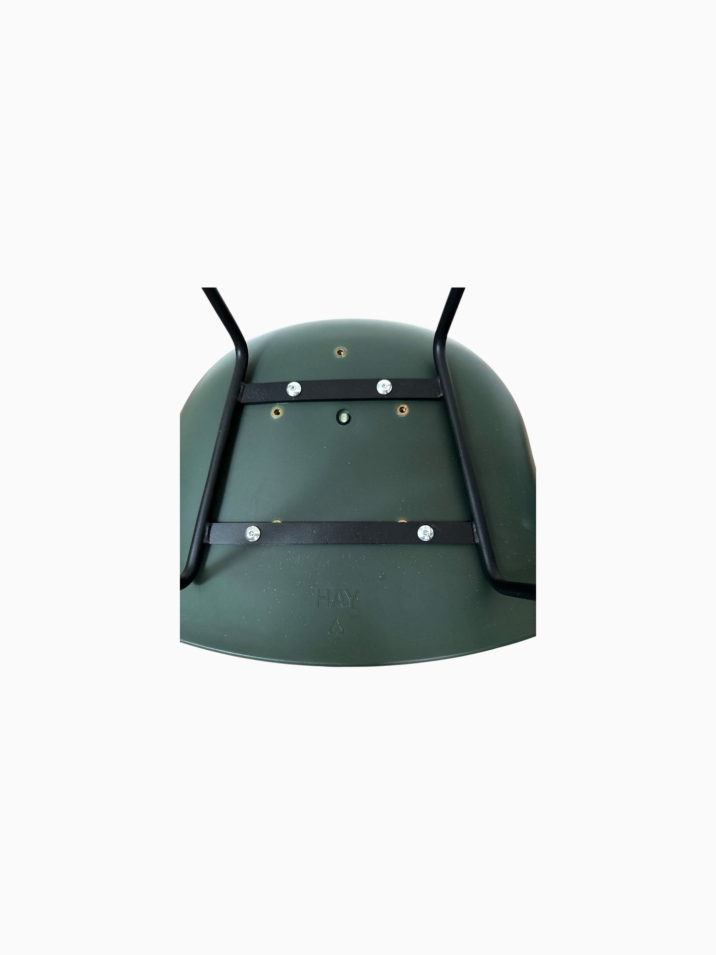 Hay barkruk AAS 38 groen/teal zitting met zwart stalen frame